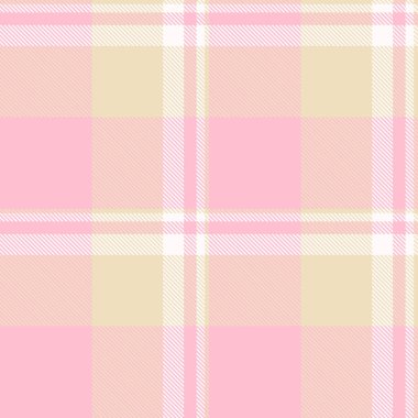 Tarafsız ekosesiz tartan, tatil arkaplan dokusu vektörü. Pazarlama tekstil denetim şablonu pembe ve açık renkli kumaş.
