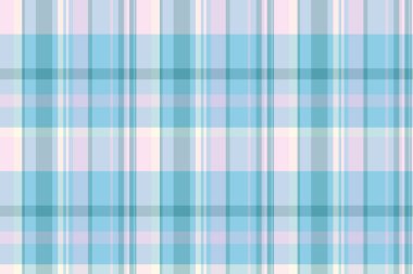 Hindistan vektörsüz kumaş, ekoseli kumaş deseni. Koleksiyon tartan şablonları ışık ve cyan renklerinde kontrol arkaplanı.