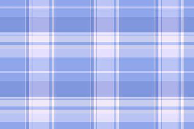 Tekstil çekleri kusursuz, ekose vektör arka planı solmuş. Etnik tartan dokusu açık ve mavi renklerde kumaş deseni.