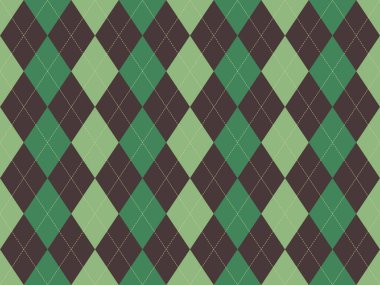 Sakinleştirici yeşillik ve kahverengilerde zarif baklava deseni. Arka plan, tekstil ya da giyim tasarımı için mükemmel. Gelişmişlik ve stil aktaran zamansız geometrik bir doku.