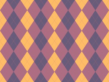 Dilsiz altın, leylak ve mor renklerde zarif baklava deseni. Geçmişi, tekstili ya da moda tasarımı projeleri için mükemmel. Bu zamansız geometrik tasarım, sofistike ve klasik tarzı çağrıştırıyor..