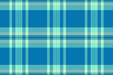 Vintage vektör arkaplanı pürüzsüz, tekstil kumaş desenli. Cyan ve nane renginde tartan desenli ekoseyi gururla kontrol et..