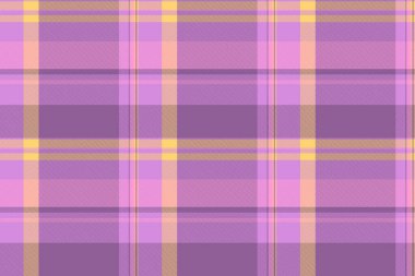 Kaz desenli kumaş, çerçeve kontrollü ekose. Çağdaş vektör dokusu mor ve pembe renklerde pürüzsüz.