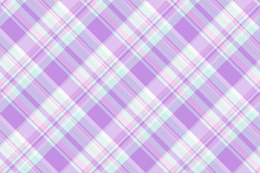 Yazılı tekstil tartan kontrolü, ekose desenli. Cübbesiz vektör dokusu ışık ve beyaz renklerde.