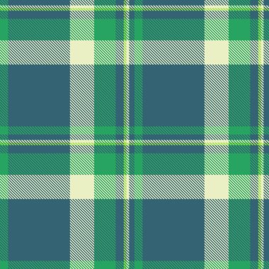 Ev arka plan deseni, kulüp tekstil vektör tartan. Cyan ve yeşil renkli ekoseli kumaş..