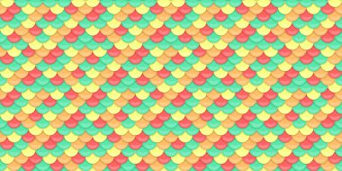 Canlı pastel ölçekli desen. Yaz tasarımları, arka planlar, tekstil ürünleri ya da eğlenceli markalar için mükemmel. Bu neşeli, tekrarlayan tasarım neşe ve sıcaklığı çağrıştırıyor..