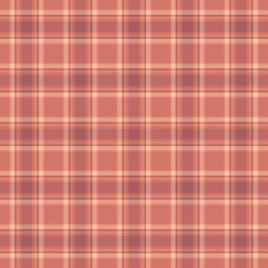 Duvar kağıdı desenli ekose tartan, Vogue vektör tekstil arka planı. Kırmızı ve turuncu renklerde halıların kumaş dokusunu kontrol et.