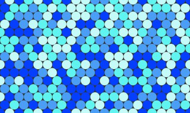 Parlak mavi ve cyan dairelerin soyut ve pürüzsüz deseni. Özgeçmiş, doku, web sitesi tasarımı ve tekstil baskıları için mükemmel..