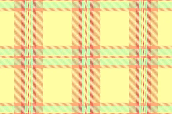 Tekstil arka plan kumaşı, cinsel vektör kontrolü tartan. Hippi ekose desenli sarı ve turuncu desenli..