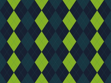 Kireç yeşili ve koyu gri renkte canlı baklava deseni. Modern renk şemasına sahip klasik bir tasarım, arka plan, tekstil ve web sitesi tasarımı için mükemmel..