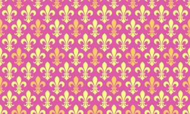 Canlı pembe fleurdelis pürüzsüz desen. Zarif, muhteşem tasarım tekstil, duvar kâğıtları ya da web sitesi geçmişi için mükemmel. Bu sofistike yinelenen doku lüksü ve mirası çağrıştırıyor..