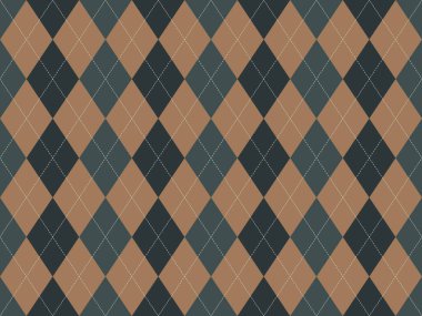 Kahverengiler ve yeşillikler içinde zarif bir baklava deseni. Arkaplan, tekstil veya moda tasarımları için mükemmel..