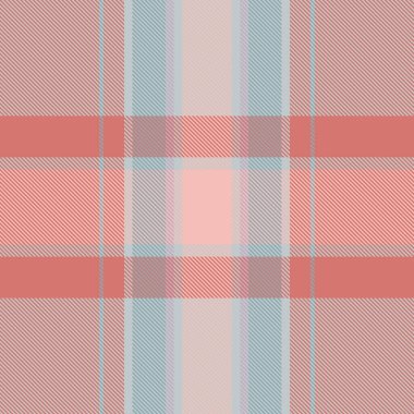 Kadın dokusu kontrolü kumaşı, en az tekstil örneği var. Gökyüzü gri ve kırmızı renk paletinde tartan ekose ekoseli yazdırma.