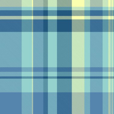 Ergen kumaş kontrol kalıbı, boya vektörü tekstil pürüzsüz. Cyan ve açık renk paletinde simgesel arkaplan ekose desenli tartan.