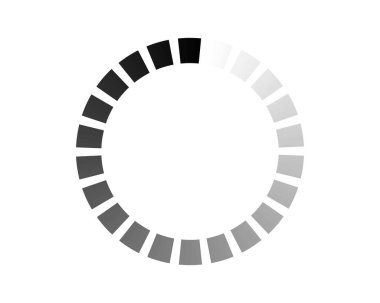 Çubuk durum simgesi yükleniyor. Vektör çizimi. Vektör yüklü simgeler. İndirme işlemi sürüyor. Donload ya da Gönderme.