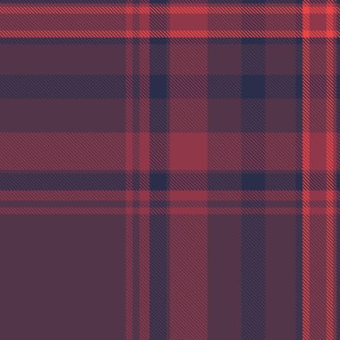 Hücre kontrolü kumaş arka plan, ekose vektör dokusu. Pembe ve kırmızı renk paletinde mevsimlik tartsız desenli tekstil.