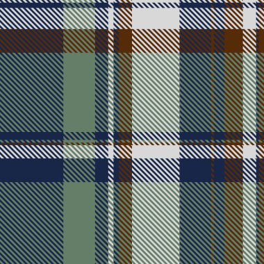 Maviler, yeşiller ve kahverengiler içinde zarif, pürüzsüz ekose desenli. Tekstil tasarımı, giyim veya web sitesi geçmişi için mükemmel..