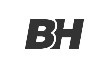 BH Tekno Düzenlenebilir Şirket Markası Yazı Tipi Logosu. Benzersiz tipografik fikirleri olan cesur, fütürist tasarım. Asgari Özel Tür ve Dinamik Harf Değişiklikleri Tanıtım, Baskı ve Kitap Başlıkları