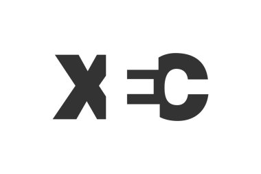 XEC logo tasarımı. İlk harf X E C kalın yazı tipi teknoloji girişimleri, danışmanlık, kurumsal markalaşma. Yaratıcı şirket adı, manşet başlıkları tipografi kimliği, moda logoti tipi. Vektör illüstrasyonu.