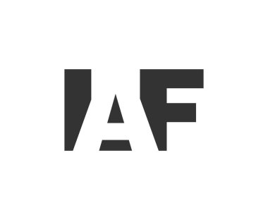 IAF logo tasarımı. İlk harf I A F kalın yazı tipi. Teknoloji girişimleri, danışmanlık, kurumsal markalaşma için. Yaratıcı şirket adı, manşet başlıkları tipografi kimliği, moda logoti tipi. Vektör illüstrasyonu.