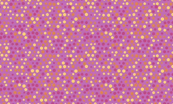 Renkli geometrik daireli vektör noktalı desen. Tekstil, kusursuz duvar kağıtları ve modern tasarım için son moda soyut arka planlar için mükemmel..