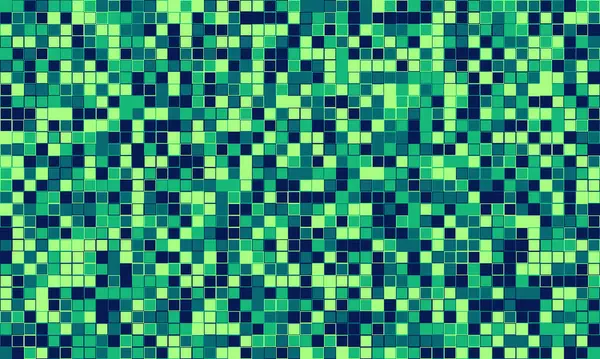 Mavi, yeşil ve koyu mavi karelerin soyut mozaik desenleri. Web sitesi geçmişi, teknik sunumlar ya da modern tasarım projeleri için ideal. Verileri, teknolojiyi veya pikselli sanatı temsil eder.