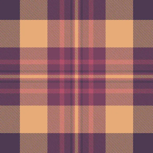 Kostüm vektör tartan arka plan, kolaj kumaş dokusu dikişsiz. Kanepe turuncu ve pastel renk paleti ile ekose tekstil deseni kontrol.
