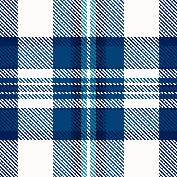 Moda desenli kumaş, çizgili arkaplan kontrolü. Çapraz ekose tekstil tartan vektörü beyaz ve cyan renk paleti.
