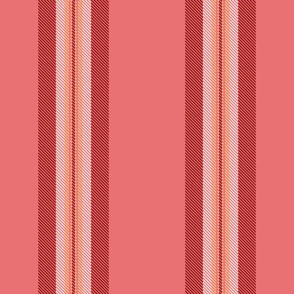 Eamask desenli arka plan, dikey doku vektörü. Kırmızı ve kestane rengi palet ile fostume kumaş dikişsiz tekstil çizgileri.