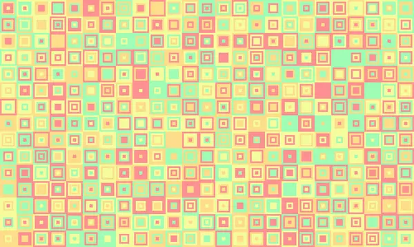 Soyut pastel kare desenli arka plan. İnternet sitesi afişleri, sosyal medya paylaşımları ya da tekstil tasarımı için mükemmel. Bu canlı, geometrik tasarım iyimserlik ve oyunculuğu çağrıştırıyor..