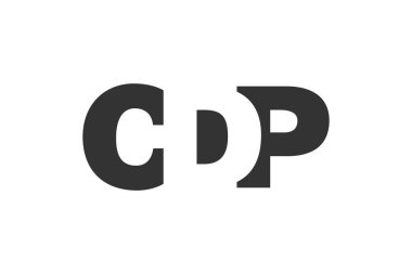 CDP logo tasarımı. İlk harf C D P kalın yazı tipi. Teknolojik girişimler, danışmanlık, kurumsal markalaşma için. Yaratıcı şirket adı, manşet başlıkları tipografi kimliği, moda logoti tipi. Vektör illüstrasyonu.