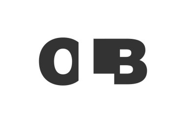 OLB logo tasarımı. Teknik girişimler, danışmanlık, kurumsal markalaşma için ilk harf O L B kalın yazı tipi. Yaratıcı şirket adı, manşet başlıkları tipografi kimliği, moda logoti tipi. Vektör illüstrasyonu.
