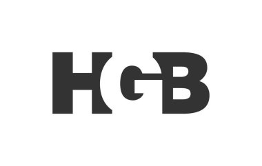 HGB logo tasarımı. İlk harf H G B kalın yazı tipi. Teknolojik girişimler, danışmanlık, kurumsal markalaşma için. Yaratıcı şirket adı, manşet başlıkları tipografi kimliği, moda logoti tipi. Vektör illüstrasyonu.