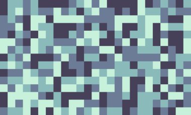 Soyut piksel sanat arkaplanı. İnce deniz mavisi ve gri renk paleti rahatlatıcı, modern bir estetik yaratır. Web sitesi afişleri, teknik sunumlar veya benzersiz bir doku örtüsü olarak ideal.