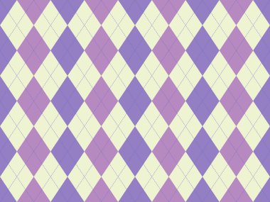 Zarif pastel mor ve krem baklava desenli elmas desenli. Arkaplan, tekstil, moda ve web sitesi tasarımı için mükemmel.