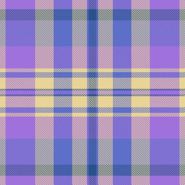 Pastel ekose desenli yumuşak mor, leylak ve soluk sarı renkler. Tekstil tasarımı, moda, markalaşma ve web sitesi geçmişi için ideal.