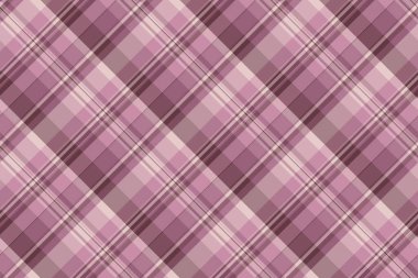 Meşhur kumaş, dikeni yok, arka plan vektör deseni çakışmış. Gerçek tekstil ekose desen kontrolü pembe ve pastel renkler paletinde.