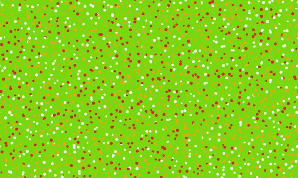Kırmızı, beyaz ve altın noktalı parlak yeşil bir arka plan. Şenlikli tasarımlar, şen şakrak şablonlar ya da projelerinize biraz konfeti neşesi katmak için mükemmel..