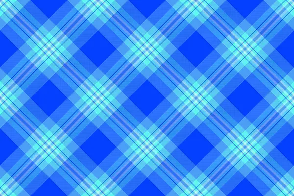 Kalıtsal arka plan kumaş dokusu, takım elbise tartan vektör kontrolü. Parlak ve mavi renk paletinde desenli ekosesiz desenli tekstil.