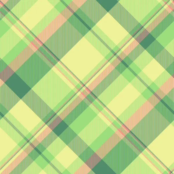 Zarif pastel ekose desenli. Yumuşak yeşiller ve sarılar, tekstil, web siteleri veya ambalaj için ideal bir bahar tasarımı oluşturur..