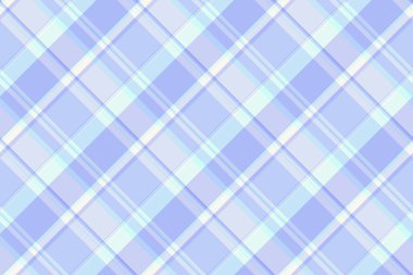 Tekrarlanan tekstil vektörü pürüzsüz, orta kumaş kontrol dokusu. Açık ve mavi renk paletinde Graph tartan desen arkaplan ekoseli.