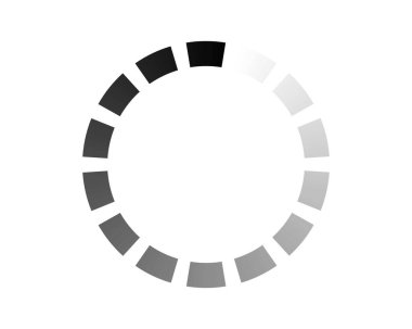 Çubuk durum simgesi yükleniyor. Vektör çizimi. Vektör yüklü simgeler. İndirme işlemi sürüyor. Donload ya da Gönderme.