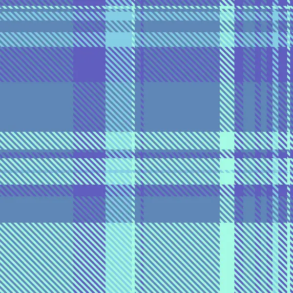 Çizilmiş vektör dikişsiz tartan, doku desenli tekstil kontrolü. Mavi ve gök mavisi renk paletinde izleme kumaşı ekoseli kontrol arkaplanı.