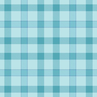 Ekose desenli arka plan, dikişsiz kumaş dokusu. Cyan ve açık renk paletinde tartan vektör tekstilini kontrol et.