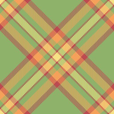 Ev yapımı tekstil ekose vektörü, sürekliliği kusursuz tartan kontrolü. Arapça arkaplan kumaş deseni yeşil ve kırmızı renk paletinde.