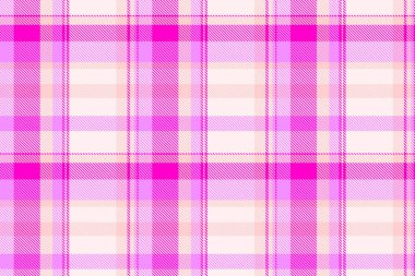 Takım elbise kumaş desenli, ekspres kumaş desenli. Deniz kabuğu ve mor renk paletinde ekose desen arka plan vektörü kuruluyor.