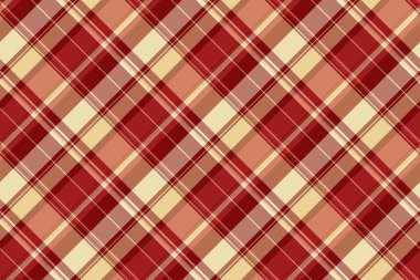 Birincil vektör desenli tekstil, özelleştirilebilir kumaş tartan kontrolü. Kusursuz arka plan ekose deseni kırmızı ve turuncu renklerde pürüzsüz..