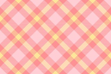 Nefis pastel pembe ve sarı köşeli ekose desenli. Tekstil tasarımları, web siteleri ya da el işi projeleri için mükemmel. Bu neşeli, pürüzsüz doku, tatlılık ve neşeyi çağrıştırıyor..