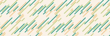 Sessiz yeşiller, portakallar ve bej ile soyut çapraz çizgiler deseni. Modern geometrik tasarım arka plan, tekstil veya web sitesi tasarımları için idealdir..