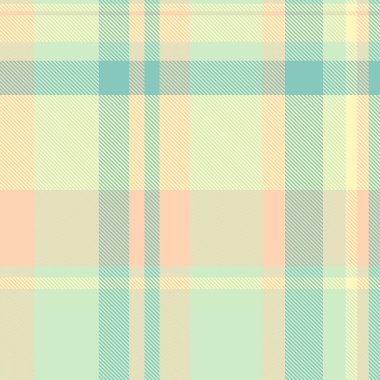 Kartpostal tekstil tartan kontrolü, ikonik doku kumaş vektörü. Işık ve gök mavisi renk paletinde arkaplan desensiz ekoseli oda.
